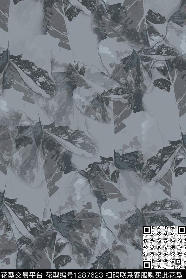 男装绿植树叶迷彩图案传统印花华亿平台下载（图片编号: 1287623） - 瓦栏（Walan）