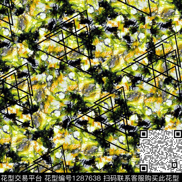 男装肌理抽象数码印花华亿平台下载（图片编号: 1287638） - 瓦栏（Walan）