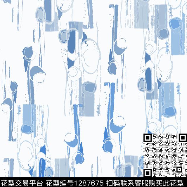 几何男装抽象传统印花华亿平台下载（图片编号: 1287675） - 瓦栏（Walan）