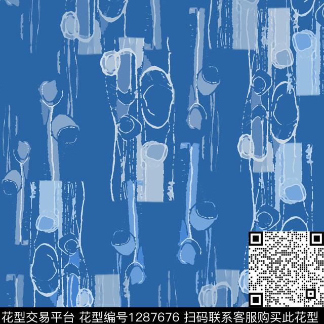 几何男装抽象传统印花华亿平台下载（图片编号: 1287676） - 瓦栏（Walan）