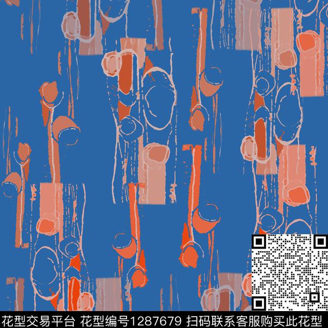 几何男装抽象传统印花华亿平台下载（图片编号: 1287679） - 瓦栏（Walan）