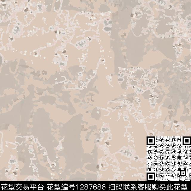 男装抽象肌理图案数码印花华亿平台下载（图片编号: 1287686） - 瓦栏（Walan）