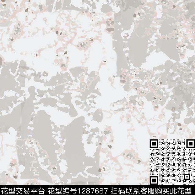 男装抽象肌理图案数码印花华亿平台下载（图片编号: 1287687） - 瓦栏（Walan）