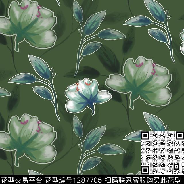 女装水彩大牌风数码印花华亿平台下载（图片编号: 1287705） - 瓦栏（Walan）