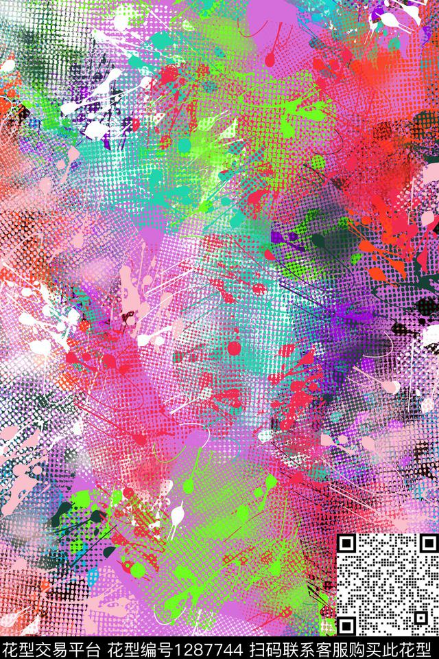 羽绒服纹理抽象男装传统印花华亿平台下载（图片编号: 1287744） - 瓦栏（Walan）