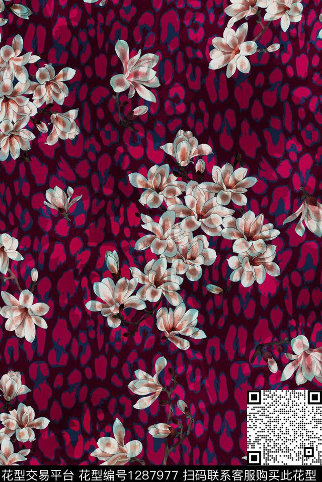 花卉动物纹中老年数码印花华亿平台下载（图片编号: 1287977） - 瓦栏（Walan）
