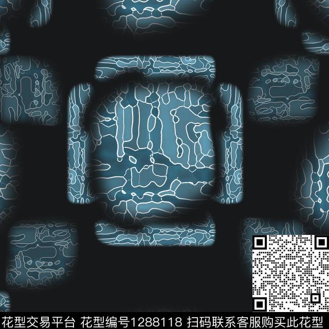 几何格子手绘线条笔触数码印花华亿平台下载（图片编号: 1288118） - 瓦栏（Walan）