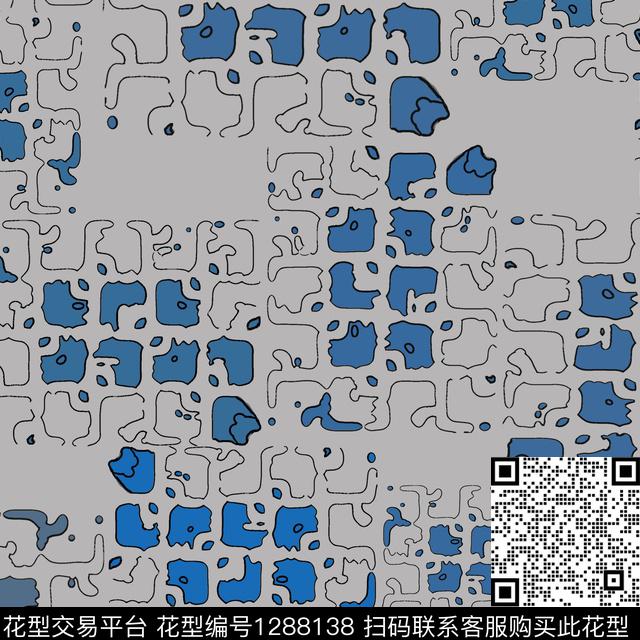 男装抽象趣味传统印花华亿平台下载（图片编号: 1288138） - 瓦栏（Walan）