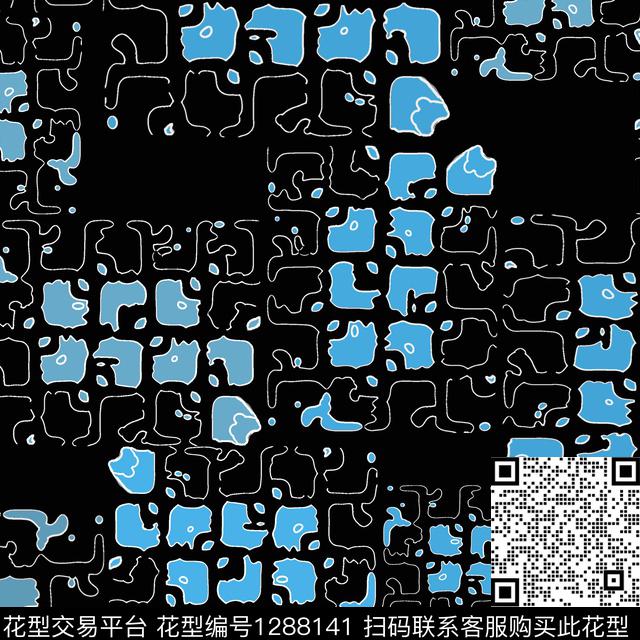 男装抽象趣味传统印花华亿平台下载（图片编号: 1288141） - 瓦栏（Walan）