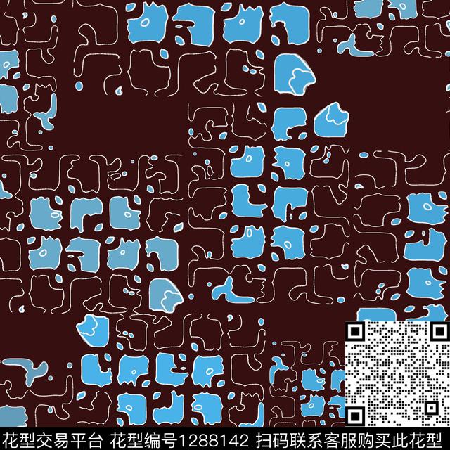 男装抽象趣味传统印花华亿平台下载（图片编号: 1288142） - 瓦栏（Walan）