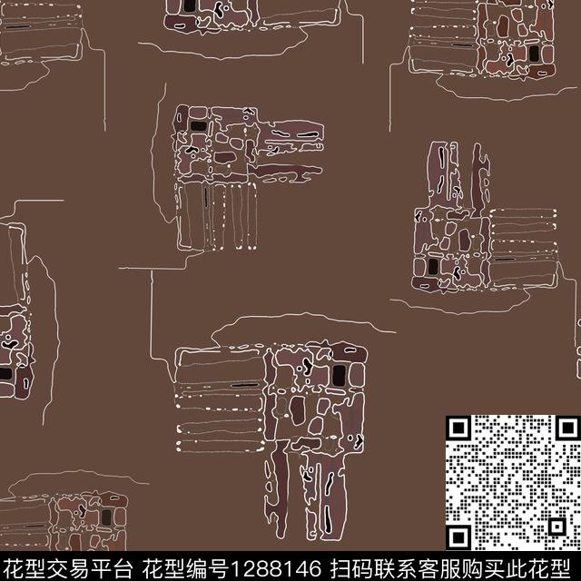 男装抽象趣味传统印花华亿平台下载（图片编号: 1288146） - 瓦栏（Walan）