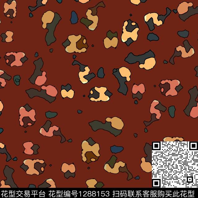 抽象肌理图案趣味传统印花华亿平台下载（图片编号: 1288153） - 瓦栏（Walan）