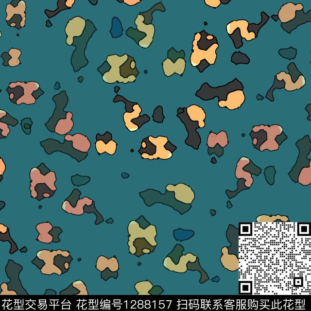 抽象肌理图案趣味传统印花华亿平台下载（图片编号: 1288157） - 瓦栏（Walan）