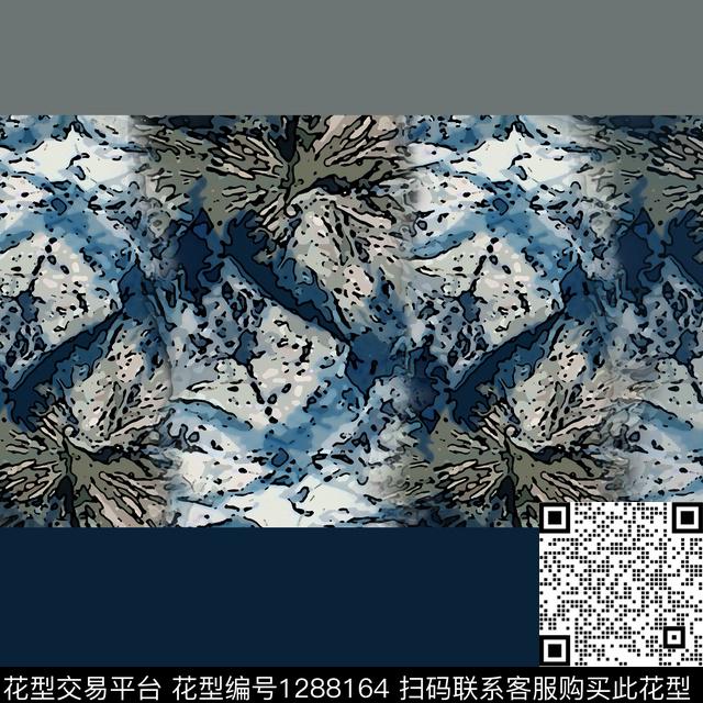 抽象条纹混搭肌理图案数码印花华亿平台下载（图片编号: 1288164） - 瓦栏（Walan）