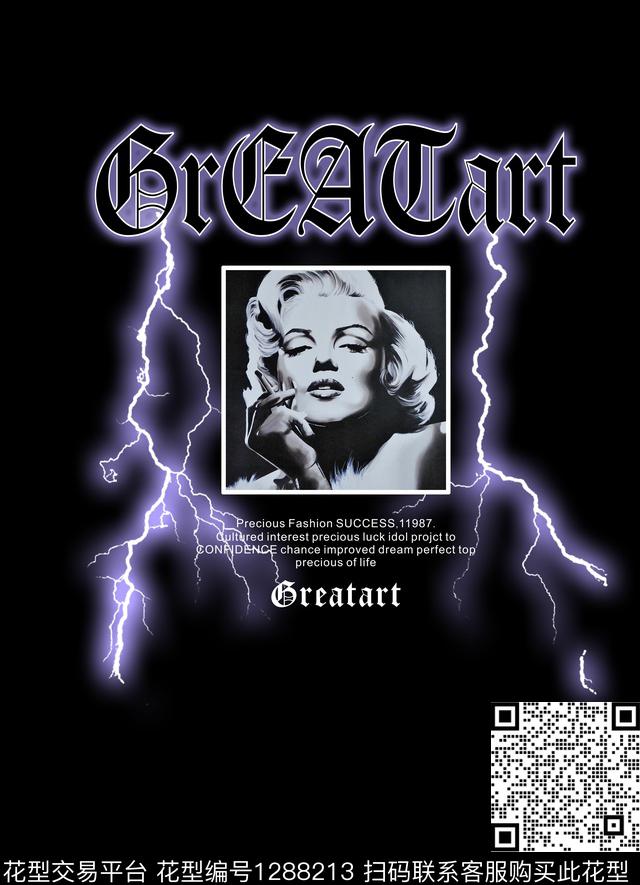 黑底花卉Y-3HBA数码印花华亿平台下载（图片编号: 1288213） - 瓦栏（Walan）