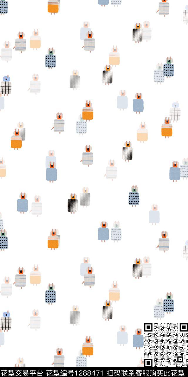 大牌风卡通传统印花华亿平台下载（图片编号: 1288471） - 瓦栏（Walan）