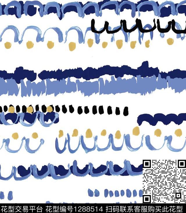 简约涂鸦女装传统印花华亿平台下载（图片编号: 1288514） - 瓦栏（Walan）
