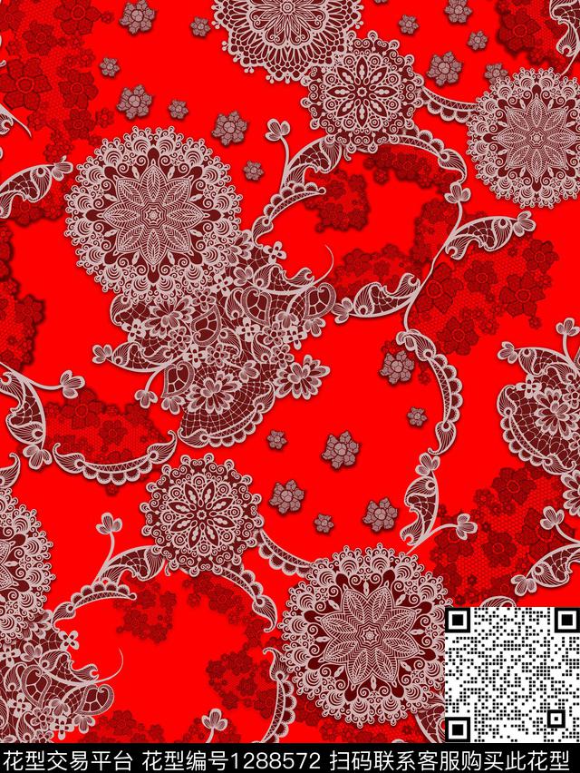 佩斯利民族风传统印花华亿平台下载（图片编号: 1288572） - 瓦栏（Walan）