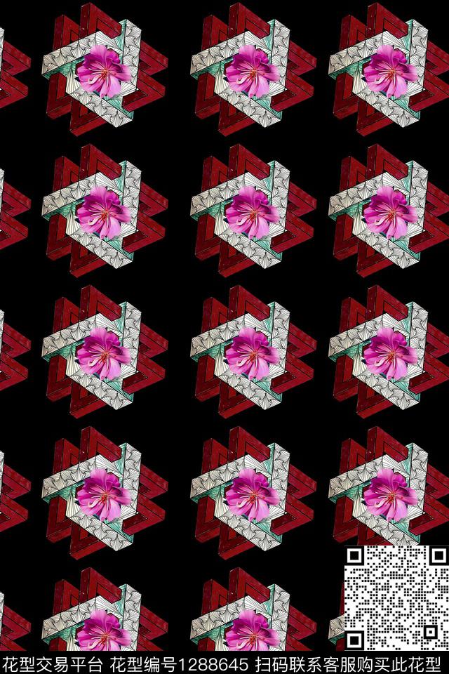 女装连衣裙大牌风数码印花华亿平台下载（图片编号: 1288645） - 瓦栏（Walan）