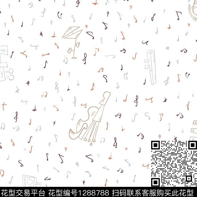 音乐女装大牌风传统印花华亿平台下载（图片编号: 1288788） - 瓦栏（Walan）