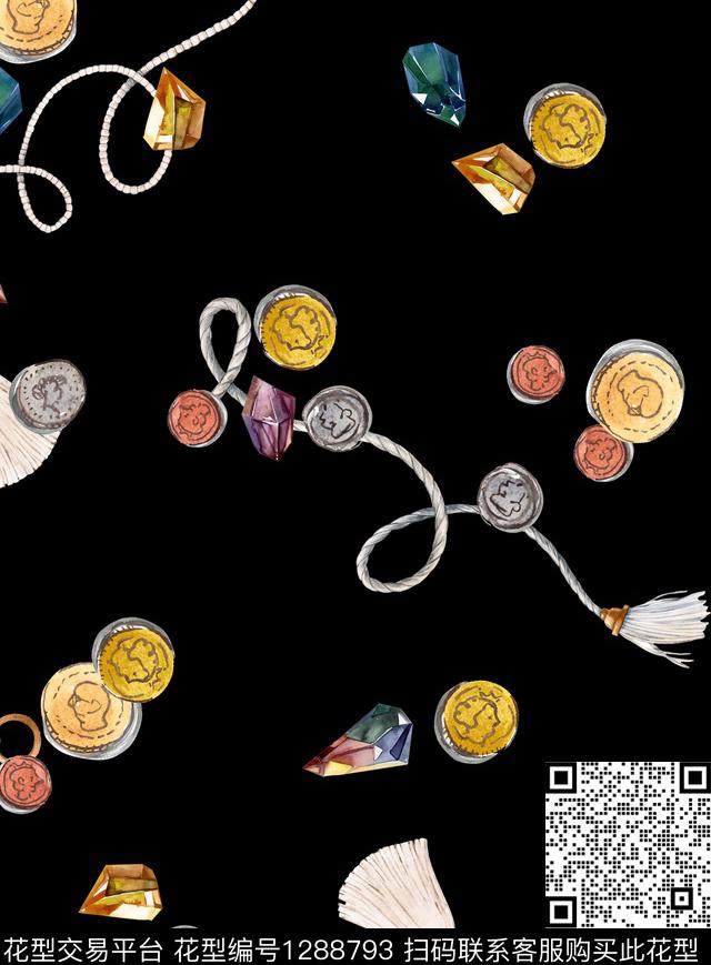 大牌风欧美休闲数码印花华亿平台下载（图片编号: 1288793） - 瓦栏（Walan）