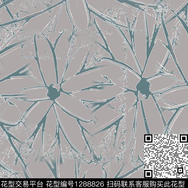 植物小碎花白色勾边传统印花华亿平台下载（图片编号: 1288826） - 瓦栏（Walan）