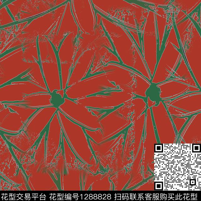 植物小碎花白色勾边传统印花华亿平台下载（图片编号: 1288828） - 瓦栏（Walan）