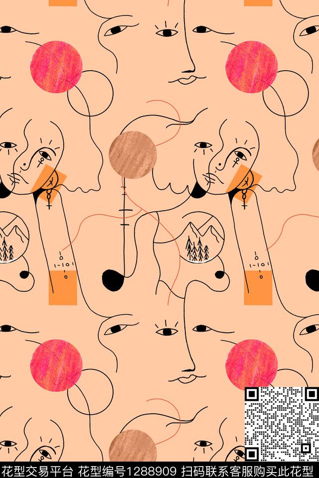 简约几何休闲传统印花华亿平台下载（图片编号: 1288909） - 瓦栏（Walan）