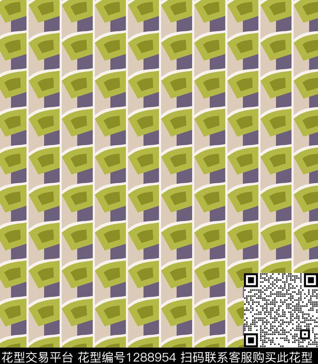 几何女装抽象传统印花华亿平台下载（图片编号: 1288954） - 瓦栏（Walan）