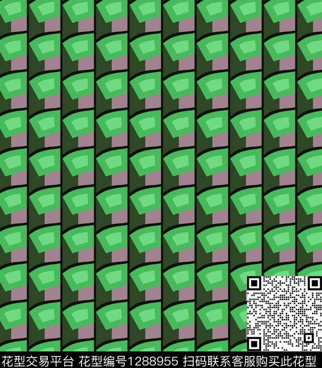 几何女装抽象传统印花华亿平台下载（图片编号: 1288955） - 瓦栏（Walan）