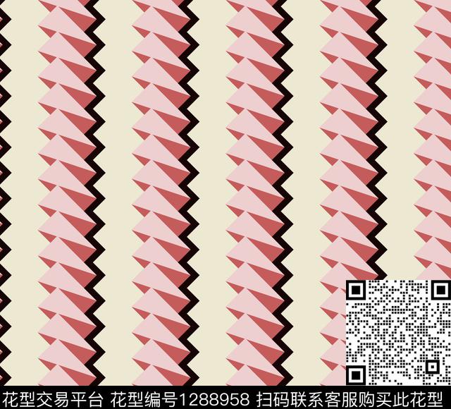 几何女装抽象传统印花华亿平台下载（图片编号: 1288958） - 瓦栏（Walan）