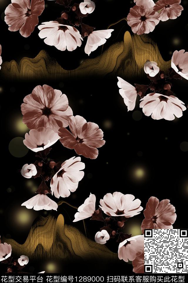 女装连衣裙大牌风数码印花华亿平台下载（图片编号: 1289000） - 瓦栏（Walan）