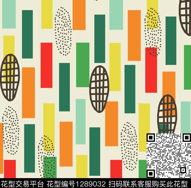 几何抽象时尚传统印花华亿平台下载（图片编号: 1289032） - 瓦栏（Walan）