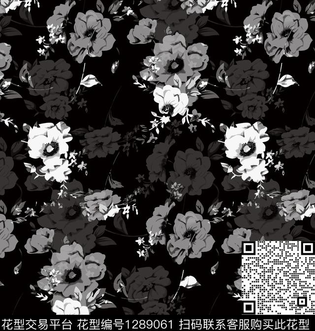 复古抽象男装大牌风数码印花华亿平台下载（图片编号: 1289061） - 瓦栏（Walan）