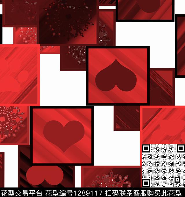 颜色几何抽象数码印花华亿平台下载（图片编号: 1289117） - 瓦栏（Walan）