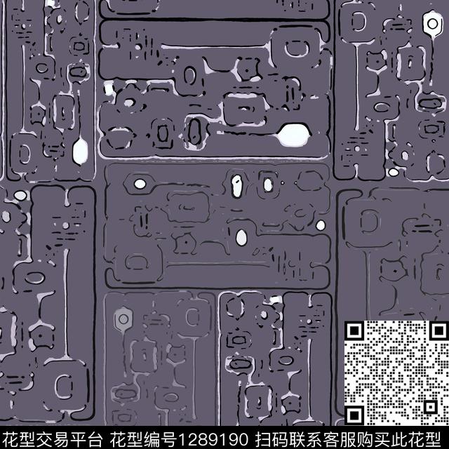 抽象格子混搭手绘线条笔触传统印花华亿平台下载（图片编号: 1289190） - 瓦栏（Walan）