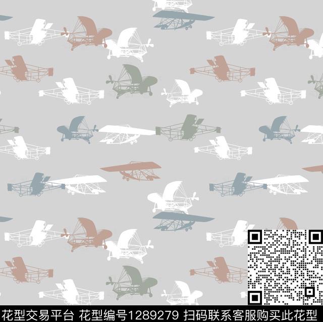 男装休闲飞机传统印花华亿平台下载（图片编号: 1289279） - 瓦栏（Walan）