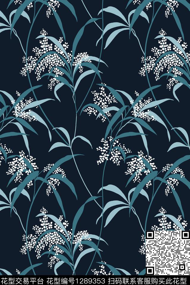 花卉春夏华亿平台大牌风传统印花华亿平台下载（图片编号: 1289353） - 瓦栏（Walan）