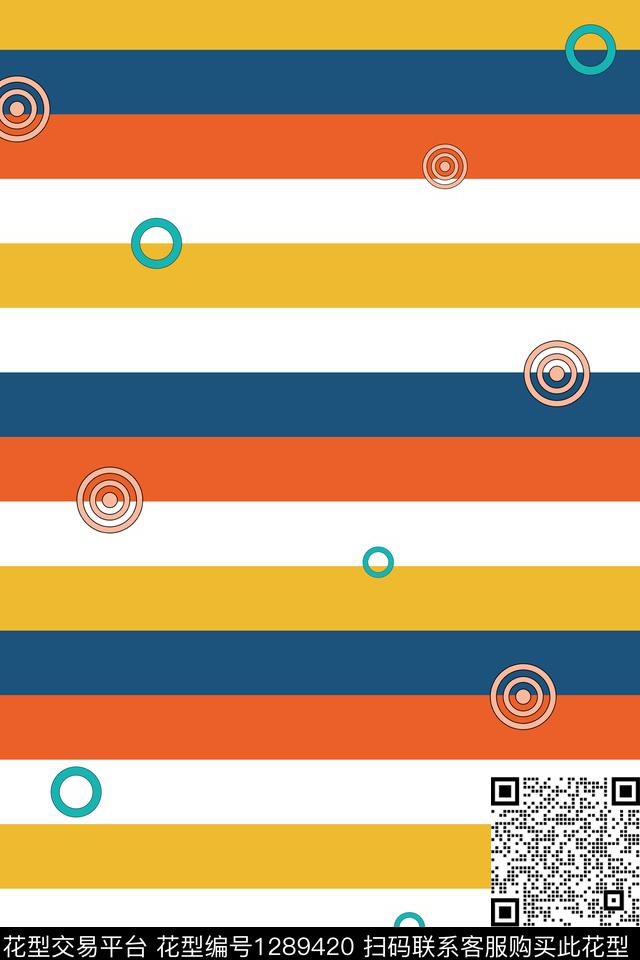 线条画双色颜色传统印花华亿平台下载（图片编号: 1289420） - 瓦栏（Walan）