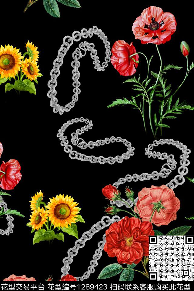 女装连衣裙大牌风数码印花华亿平台下载（图片编号: 1289423） - 瓦栏（Walan）