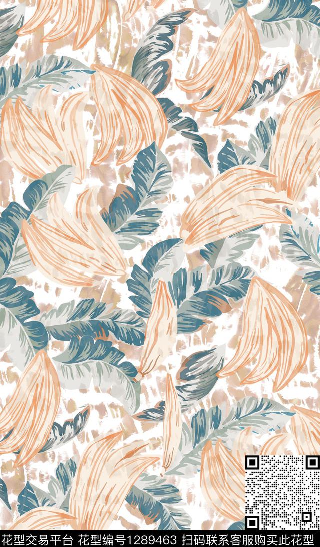 数码华亿平台花卉抽象数码印花华亿平台下载（图片编号: 1289463） - 瓦栏（Walan）