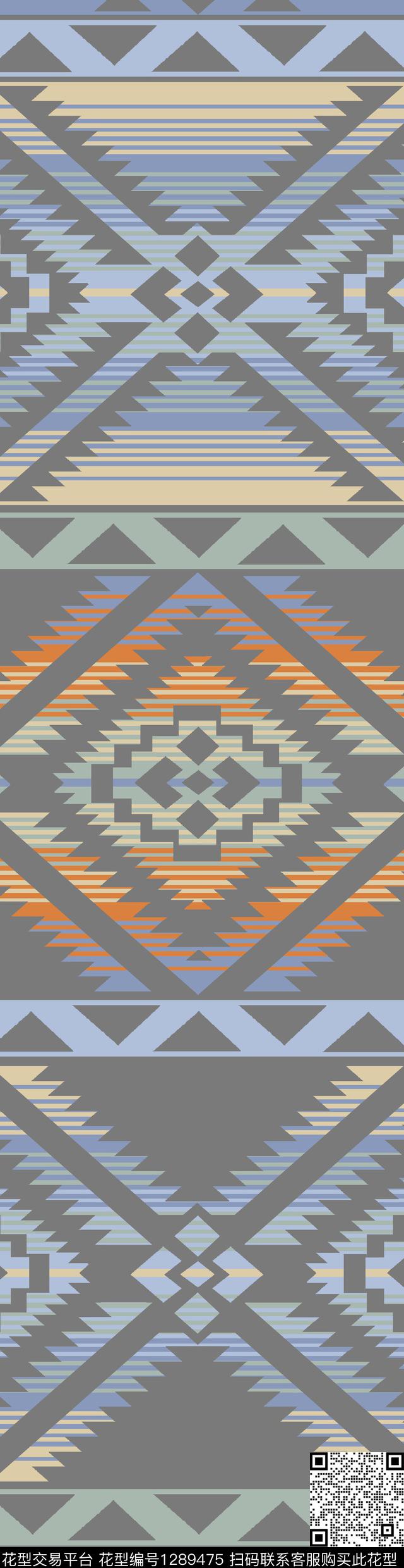 几何大牌风休闲传统印花华亿平台下载（图片编号: 1289475） - 瓦栏（Walan）
