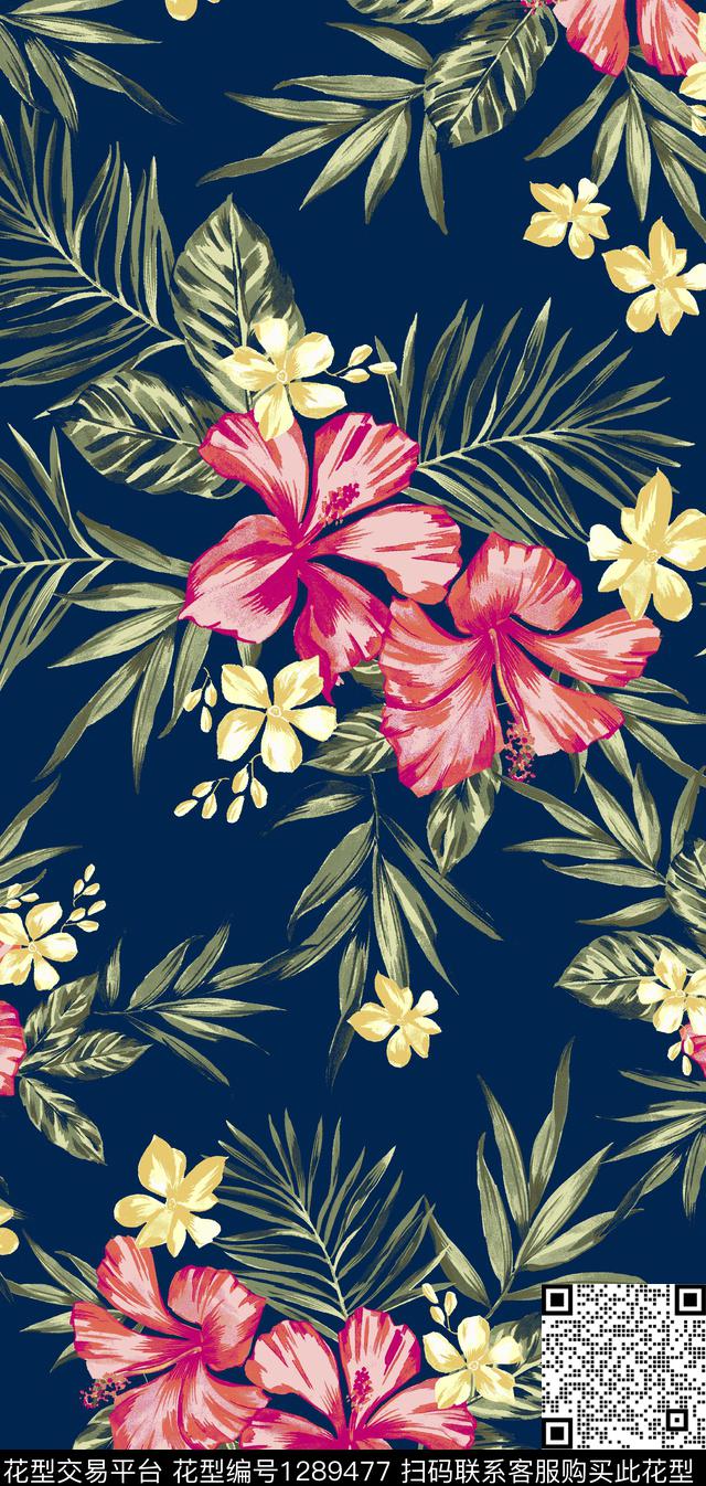 女装花卉春夏华亿平台传统印花华亿平台下载（图片编号: 1289477） - 瓦栏（Walan）