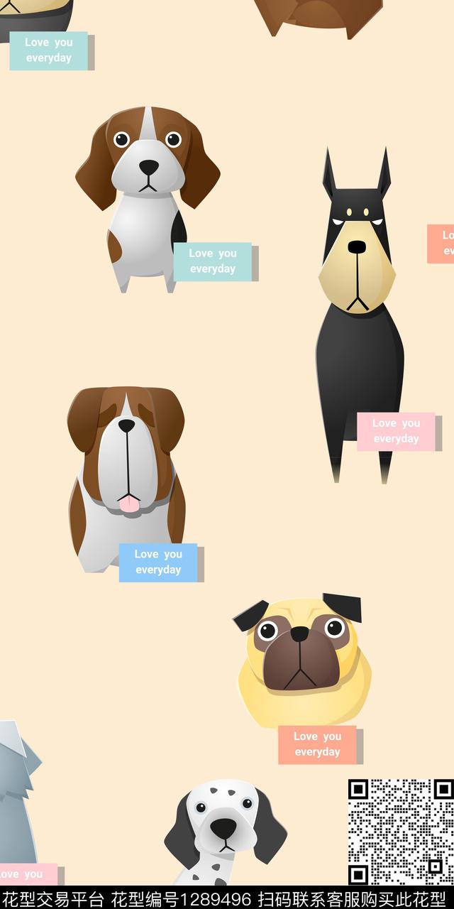 动物字母1/2接传统印花华亿平台下载（图片编号: 1289496） - 瓦栏（Walan）