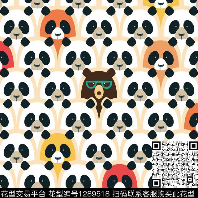 卡通动物字母1/2接传统印花华亿平台下载（图片编号: 1289518） - 瓦栏（Walan）