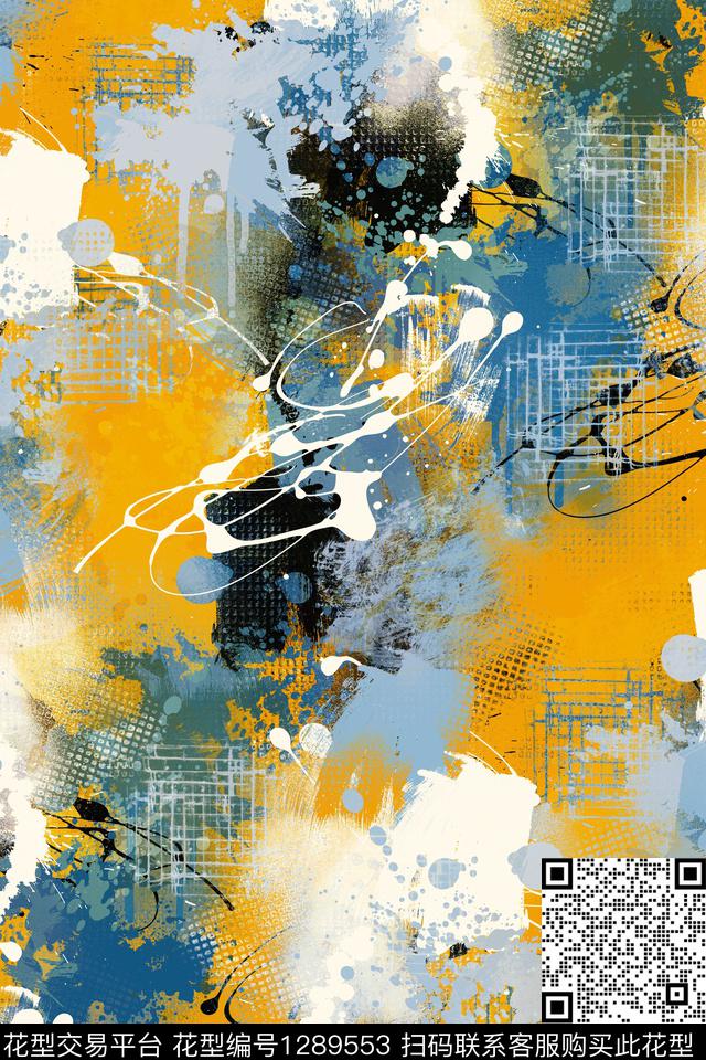 抽象男装休闲传统印花华亿平台下载（图片编号: 1289553） - 瓦栏（Walan）