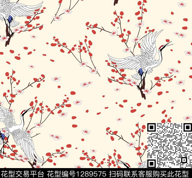 女装花卉大牌风传统印花华亿平台下载（图片编号: 1289575） - 瓦栏（Walan）