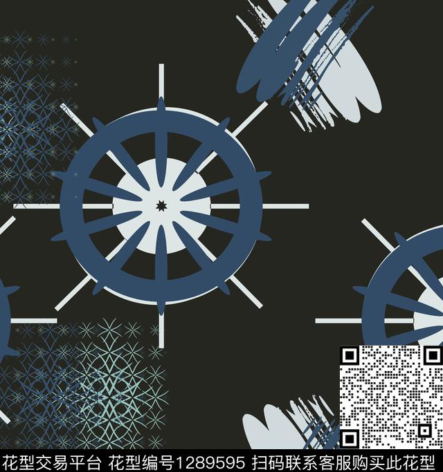 几何抽象条纹数码印花华亿平台下载（图片编号: 1289595） - 瓦栏（Walan）