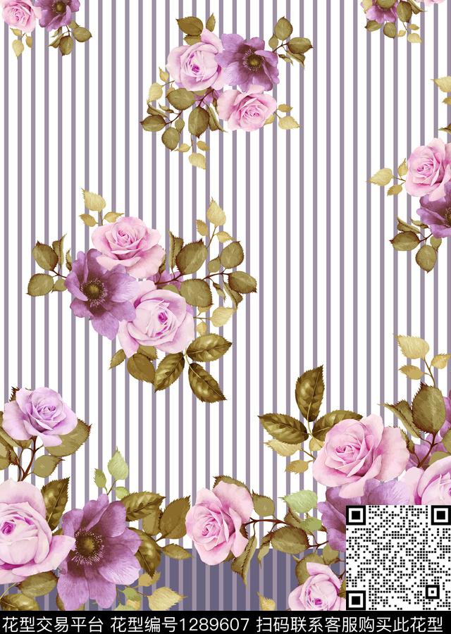 定位花女装花卉数码印花华亿平台下载（图片编号: 1289607） - 瓦栏（Walan）