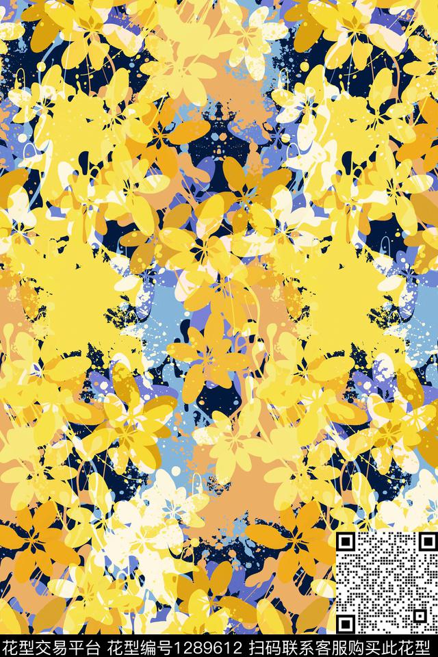 抽象男装休闲小碎花传统印花华亿平台下载（图片编号: 1289612） - 瓦栏（Walan）